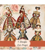 Royal Paper Dolls Printable Kit, Junk Journal Set - €3,42 EUR