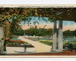 Sunken Garden from Pergola Humboldt Park Chicago Illinois Postcard RPO C... - $17.87
