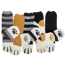Fuzzy Socks For Women 5 Pairs Winter Warm Fluffy Slipper Socks Soft Cute... - £15.68 GBP