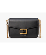 Kate Spade Katy Textured Leather Flap Chain Crossbody Clutch ~NWT~ Black - $173.25