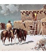 Melvin Warren Western 1980 Christmas Holiday Greeting Card Leanin Tree V... - $34.88 CAD