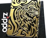 Tribal Cross Black Gold 5 Sided Processing Etching Japan Zippo Oil Lighter - $136.00