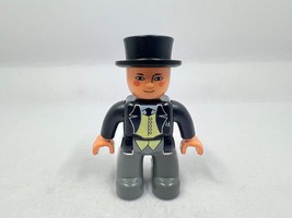 Sir Topham Hatt Lego Duplo Figure Thomas the Tank Engine Train 2.75&quot; Minifigure - £12.38 GBP