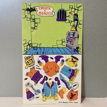 Vintage Sandylion 1983 Stickers Create A Monster Halloween Maxi Activity... - $35.99