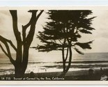 Sunset at Carmel by the Sea California Real Photo Postcard - $13.86