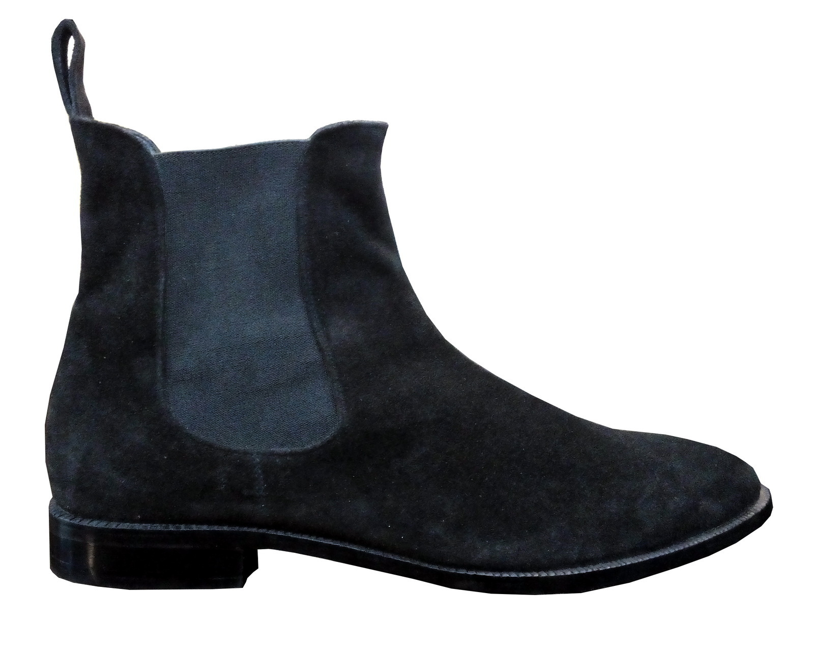 NEW Handmade Men's Navy Blue Color Chelsea Boot, Men's Suede High Ankle Fashion