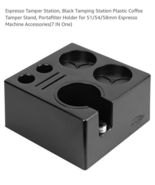 Espresso Tamper Station Black Tamping Station Plastic Coffee Tamper Stan... - $37.61 CAD