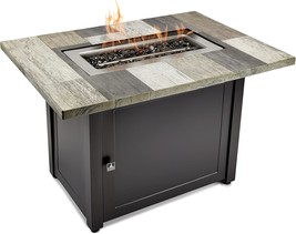 Ashton Gray 40X28” Rectangular Gas Fire Table - £169.70 GBP