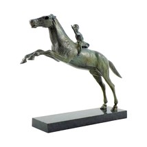 Jockey of Artemision Horse Rider Ancient Greek Sculpture Bronze Museum Copy - £191.34 GBP
