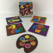 Discovery Toys Girocolor Preschool Learning Color Palette Puzzles Vintag... - $49.45