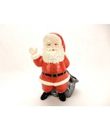 Porcelain Santa Candy Cane Holder Christmas Planter, Vintage 70s Duncan ... - €33,72 EUR