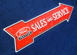 Ford Tractor Sales -*US MADE*- Embossed Metal Arrow Sign - Man Cave Garage Décor - £12.74 GBP