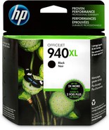 HP 940XL High Yield Black Original Ink Cartridge, C4906AN#140 - £31.44 GBP