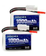 URGENEX 7.4V Lipo Battery 1000mAh 2S Li-Po Battery 35C with JST Plug RC ... - £12.29 GBP