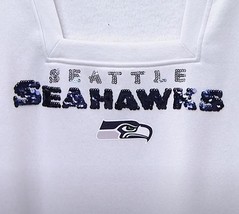 Officially Licensed NFL Women&#39;s Bling Sweatshirt - Seattle Seahawks - Large - £19.35 GBP