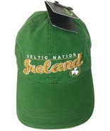 Celtic Nation Ireland Cap Hat Green Gold Clover Boston Saint Patrick St - £15.77 GBP