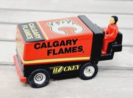 Vtg Calgary Flames Zamboni 1995 White Rose Collectible Diecast Toy Nhl Red Black - £14.56 GBP