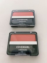 CoverGirl Cheekers Powder Blush, Pretty Peach 0.12 oz Lot Of 4 - £27.24 GBP