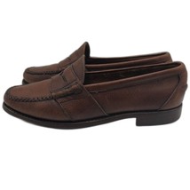 Vintage Ralph Lauren Polo Men's Brown Leather Penny Loafers 12D Slip On Shoes - $74.23