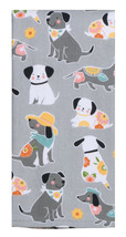 KAY DEE DESIGNS &quot;Dog Patch&quot; Sweet Faces R4640 Dual Purpose Terry Towel~16&quot;x26″ - £7.70 GBP