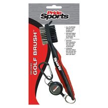 Pride Sports Deluxe Golf Brush. Red/Black. - $11.68