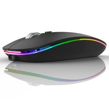 Led Wireless Mouse, G12 Slim Rechargeable Silent Mouse, 2.4G Portable Usb Optica - £19.17 GBP