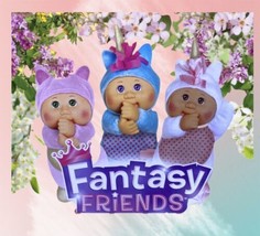 Cabbage Patch Kids Fantasy Friends 3 Set Sparkle Collection Unicorn Plush Doll - £29.39 GBP