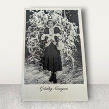 1939 Pretty Dutch Woman Gelukkig Nieuwjaar Happy New Year Star Vintage P... - €1,72 EUR