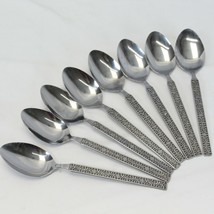 Utica UT139 UTI139 Oval Soup Spoons 7.375&quot; Stainless Lot of 8 - $22.53