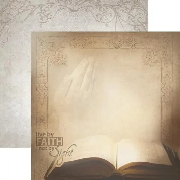 Holy Bible 12x12 Double Sided Scrapbook Paper - Single Sheets - $1.24
