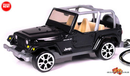   VERY RARE KEYCHAIN BLACK JEEP WRANGLER  CUSTOM Ltd Ed. GREAT GIF - £41.92 GBP