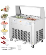 VEVOR Fried Ice Cream Roll Machine, 2Pcs 13.8&quot; x 13.8&quot; Square Stir-Fried... - $2,434.79 CAD