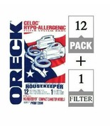 12 Pack Oreck XL Buster B Canister Vac Bags PKBB12DW Housekeeper Bag + F... - $514.57 MXN