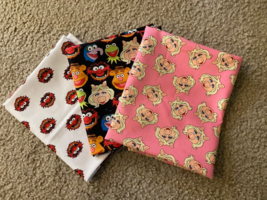 Fat Quarter Fabric 3 FQ bundle Disney The Muppets Animal Piggy 100% Cotton - £13.18 GBP