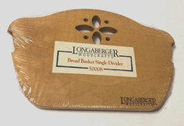 Longaberger Woodcrafts Bread Basket Wooden New Single Divider 50008 Sealed - $8.50