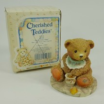 Cherished Teddies BENJI Life Is Sweet, Enjoy  950548 1991 Figurine w/box  UCH2T - £6.25 GBP