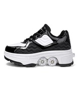 DF09 Sports Shoes/Retractable Skates, 4 Wheels, Sizes from EU 33 to 43 - $214.06 CAD