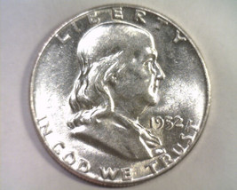 1952 Franklin Half Dollar Choice About Uncirculated Ch. Au Nice Original Coin - £14.31 GBP