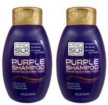 PRO SILK SALON Purple Shampoo With Coconut Oil &amp; Shea Buttler (2 EA 14 oz) - £11.10 GBP