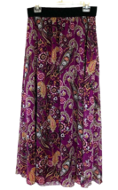 LuLaRoe Flare Skirt Womens L Floral Full Lining Boho Ethnic Peasant Danc... - $17.13