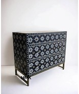 Exquisite Bone Inlay Mango Wood Chest with 3  Drawers  - $58,287.10 MXN+