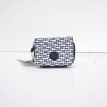 NWT Kipling KI0809 Tops Mini Wallet Zip Snap Card Case Artisinal K Navy White 34 - £23.55 GBP