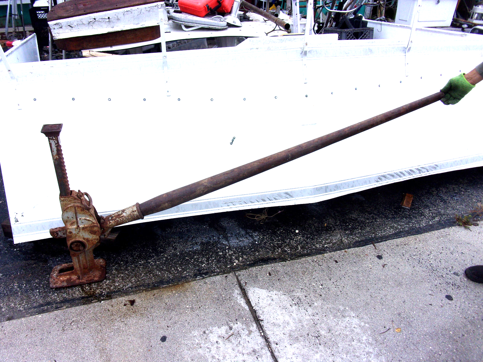 DUFF MFG 15 TON NO. 2  BARRETT JACK RAILROAD/HOUSE/INDUSTRIAL with oak h... - $276.21