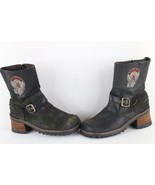 Vintage 90s Y2K Unionbay Womens 8.5 Chunky Suede Leather Platform Boots ... - €119,35 EUR