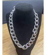 NEW Worthington Silver Tone Heavy Choker Chain Necklace Fashion Jewelry ... - $19.80