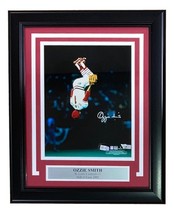 Ozzie Smith Signé Encadré 8x10 St.Louis Cardinaux Clapet Photo Fanatiques - £147.31 GBP