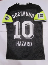 Thorgan Hazard #10 Borussia Dortmund Black Neon Fourth 4th Soccer Jersey 2021 - £87.91 GBP