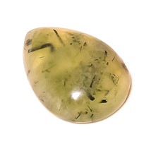 37.9 Carat Natural Prehnite Pear Cabochon Loose Gemstone for Jewelry Making - $14.01 CAD