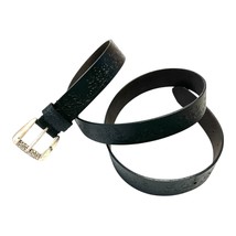 Vintage 1990s Crossroads Black Leather Belt 42” – Floral Embossed Wester... - $406.73 MXN