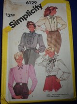 Simplicity Misses Blouses In Half Sizes Size 22 ½ #6129 - $5.99